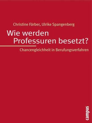 cover image of Wie werden Professuren besetzt?